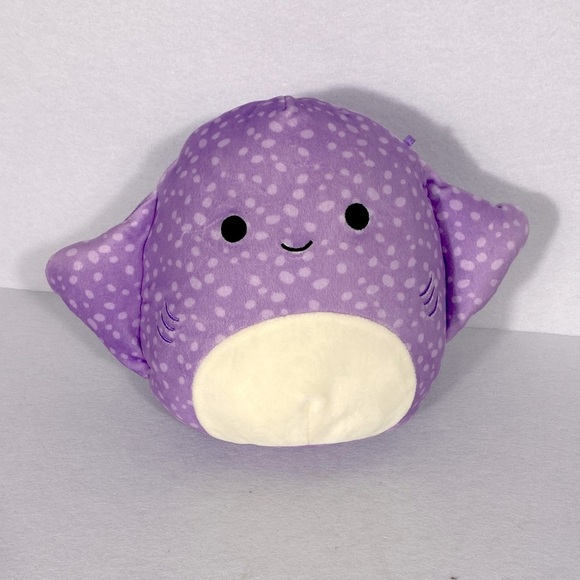 Squishmallows Lavender Plush Aziza the Stingray with White Belly - Picture 8 of 9